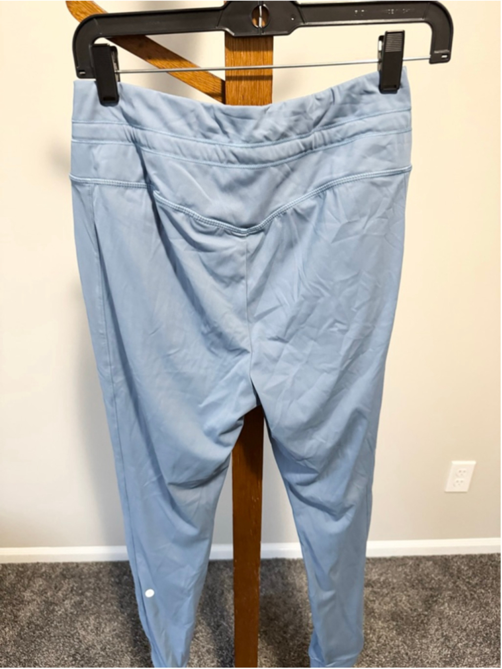 Women's SoftlyZero™ Plush Drawstring Full Length Joggers Gray Blue M Tall - Picture 13 of 13